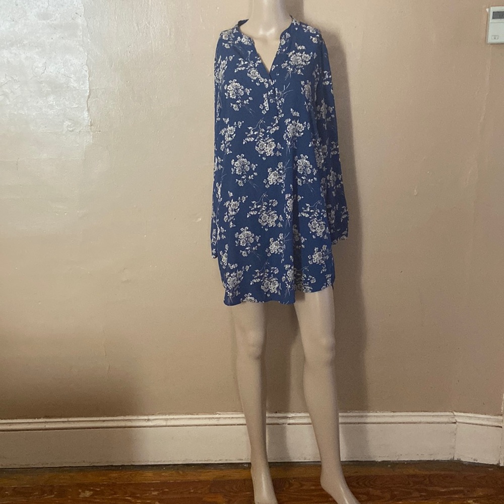 Great condition Navy Blue Floral Tunic